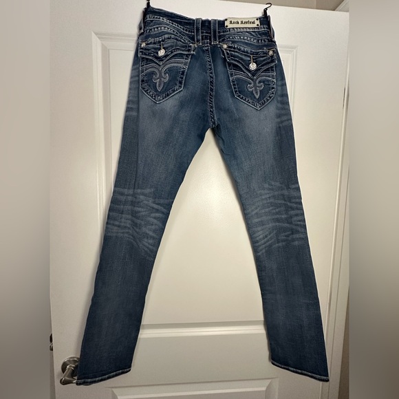 Rock Revival Jen Dark Indigo Skinny Jeans - Picture 12 of 16